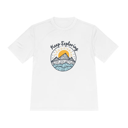 Keep Exploring T Shirt Quick Dry Unisex Adventure Tee.