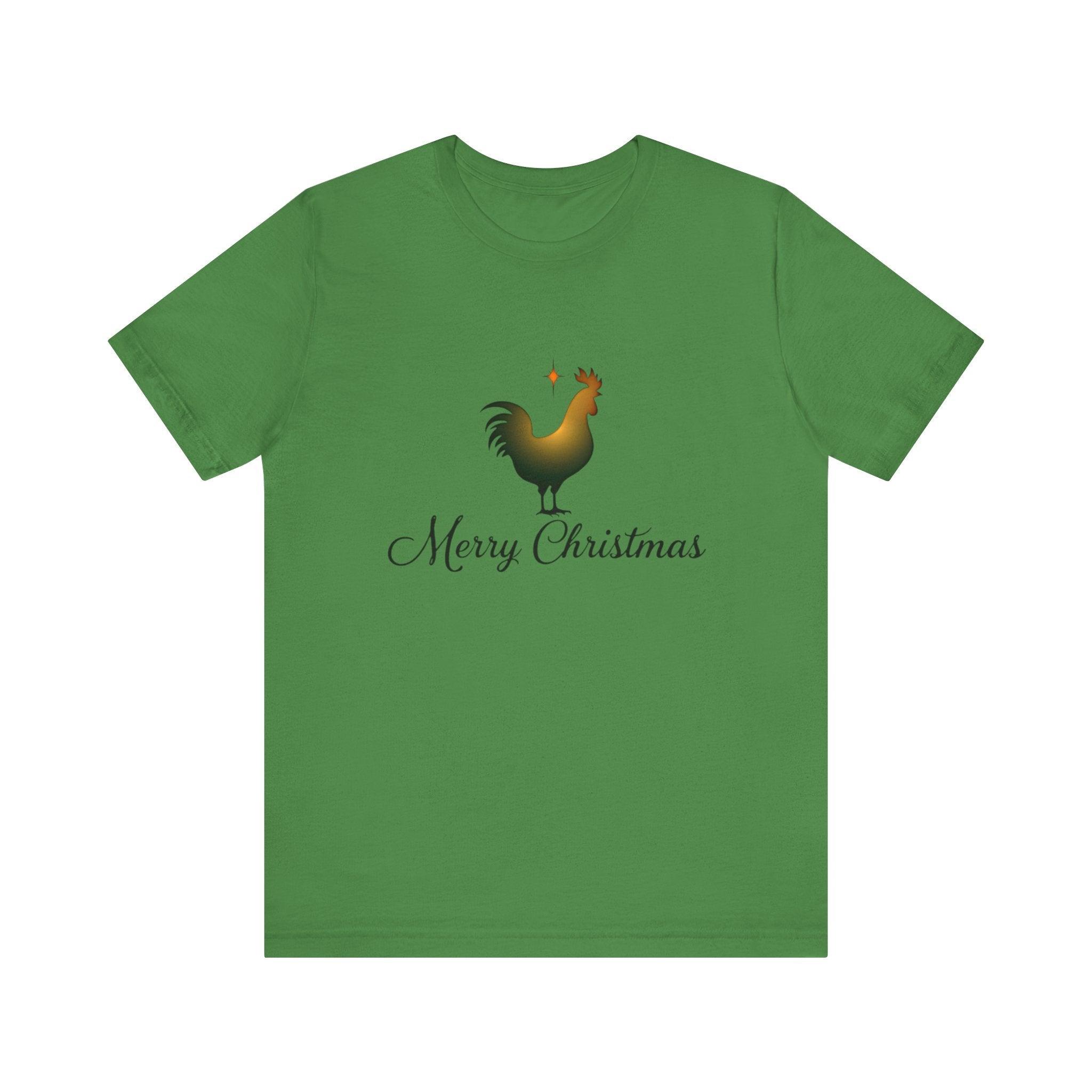 Christmas Chicken Short Sleeve Tee for Festive Fun Fashion - Even Keel LLC