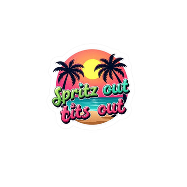 Spritz Out Neon Sticker - High Quality Vinyl Decal - Even Keel LLC