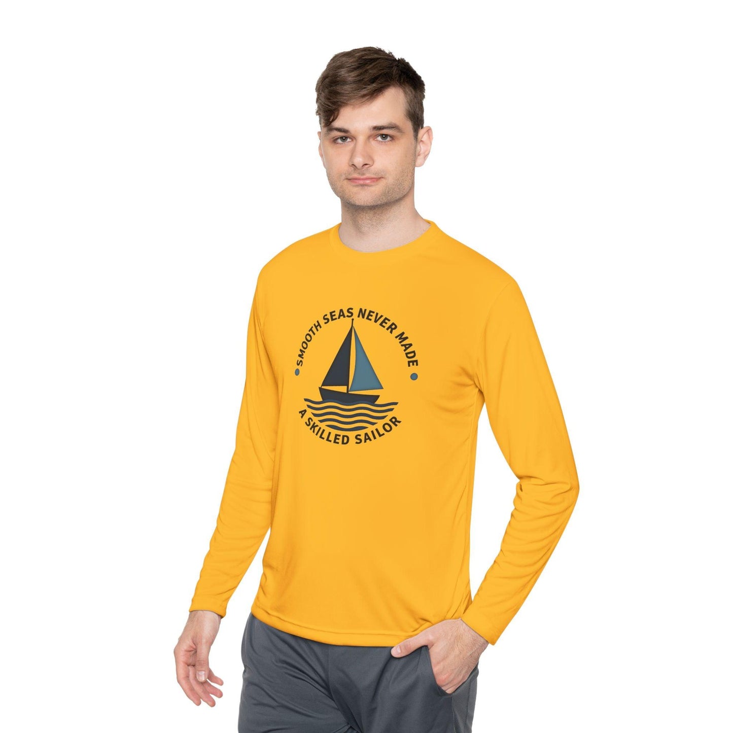 Smooth Seas Lightweight Performance Long Sleeve Tee for Activewear - Even Keel LLC