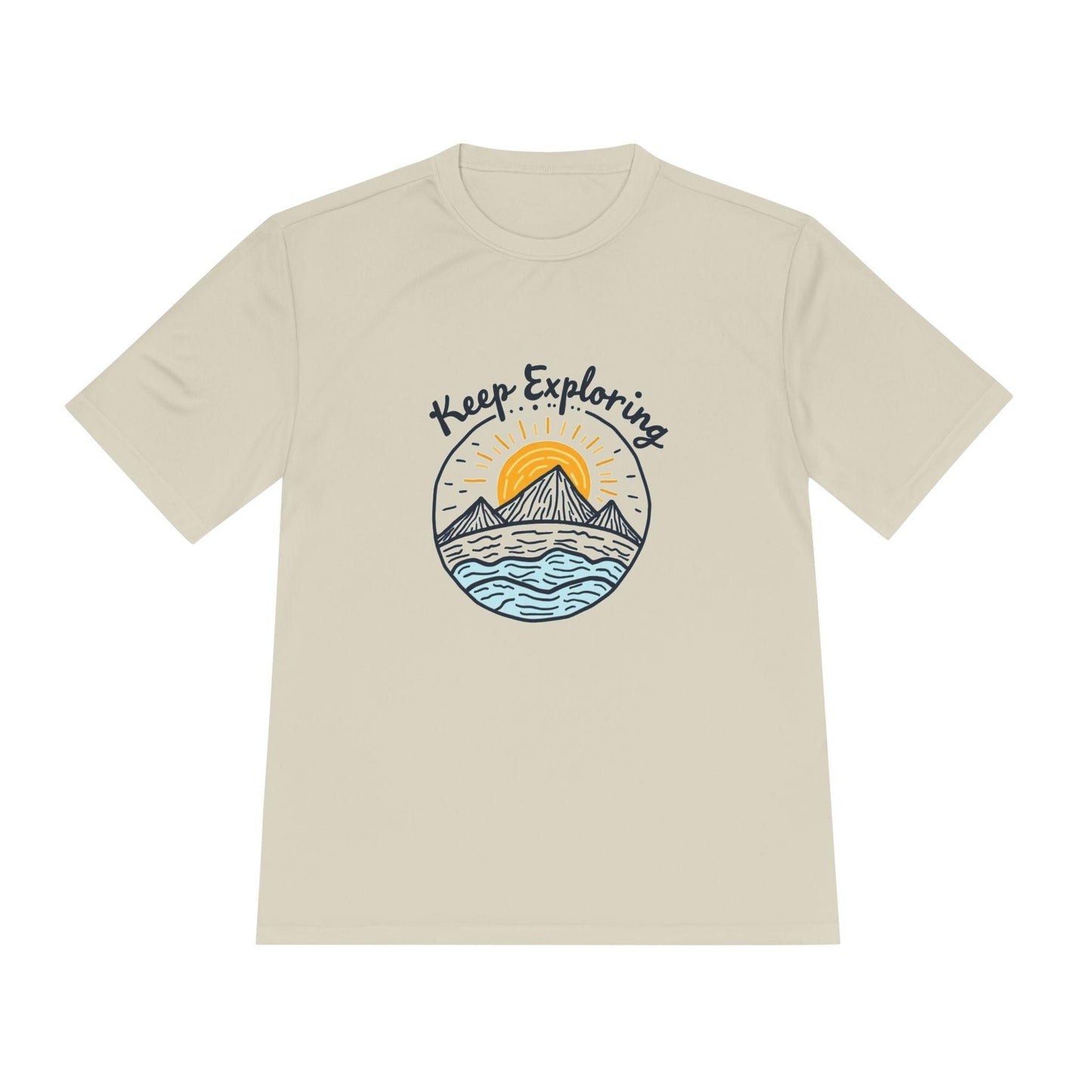 Quick Dry Unisex Tee - Keep Exploring Moisture Wicking - Even Keel LLC