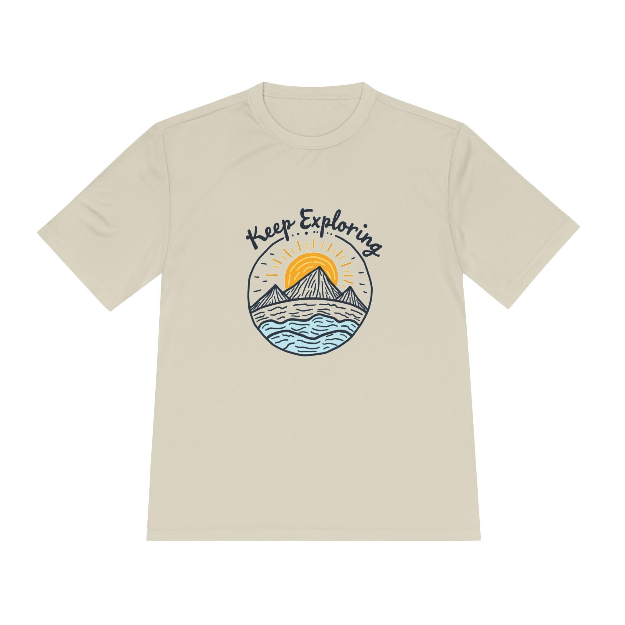 Quick Dry Unisex Tee - Keep Exploring Moisture Wicking - Even Keel LLC