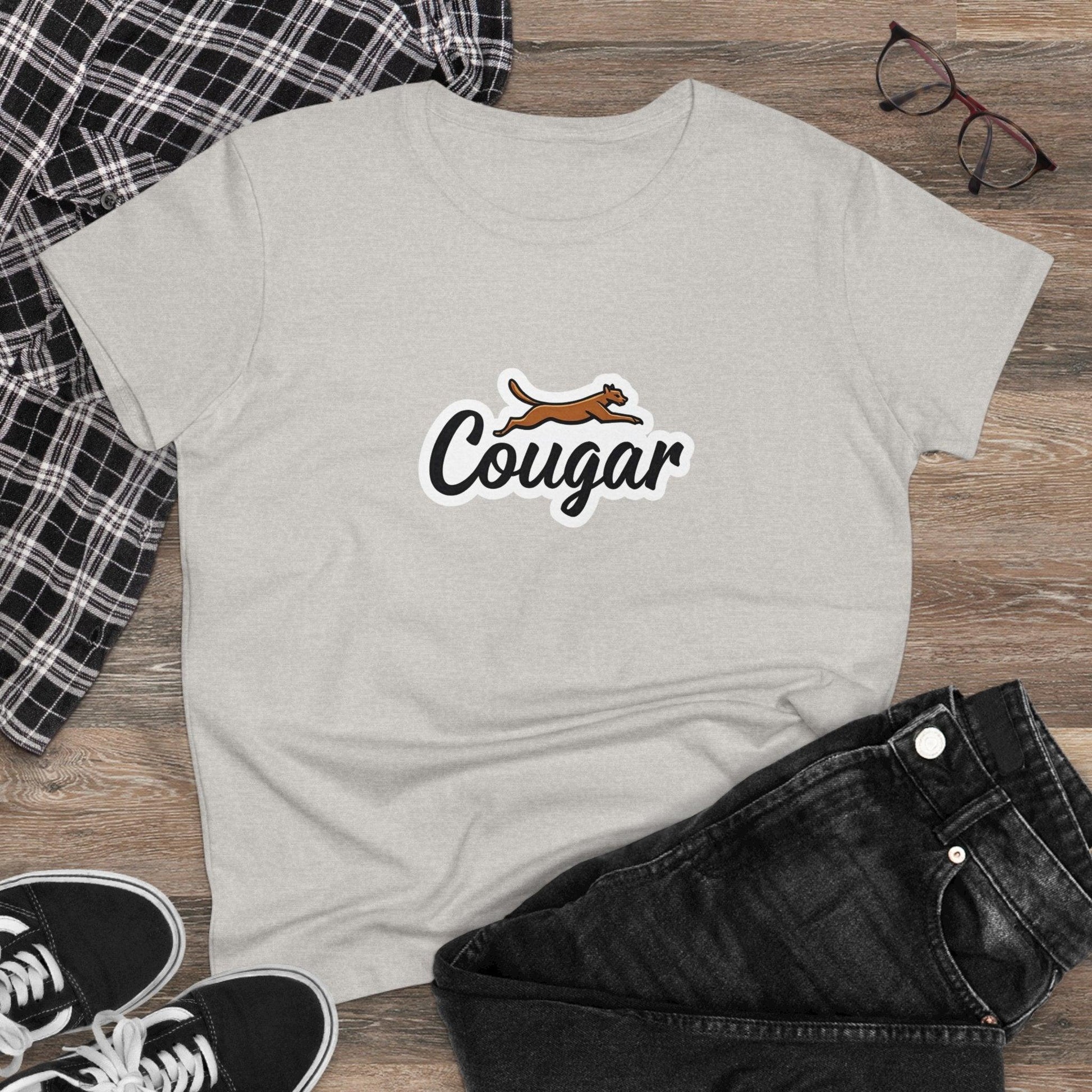 You're A Cougar Women's Midweight Cotton Tee Shirt - Even Keel LLC