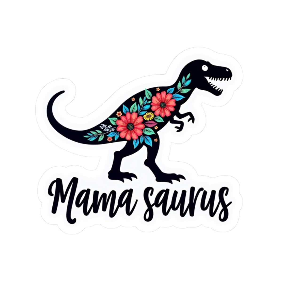 Dinosaur Momma Saura Rex Kiss-Cut Sticker for Decor - Even Keel LLC