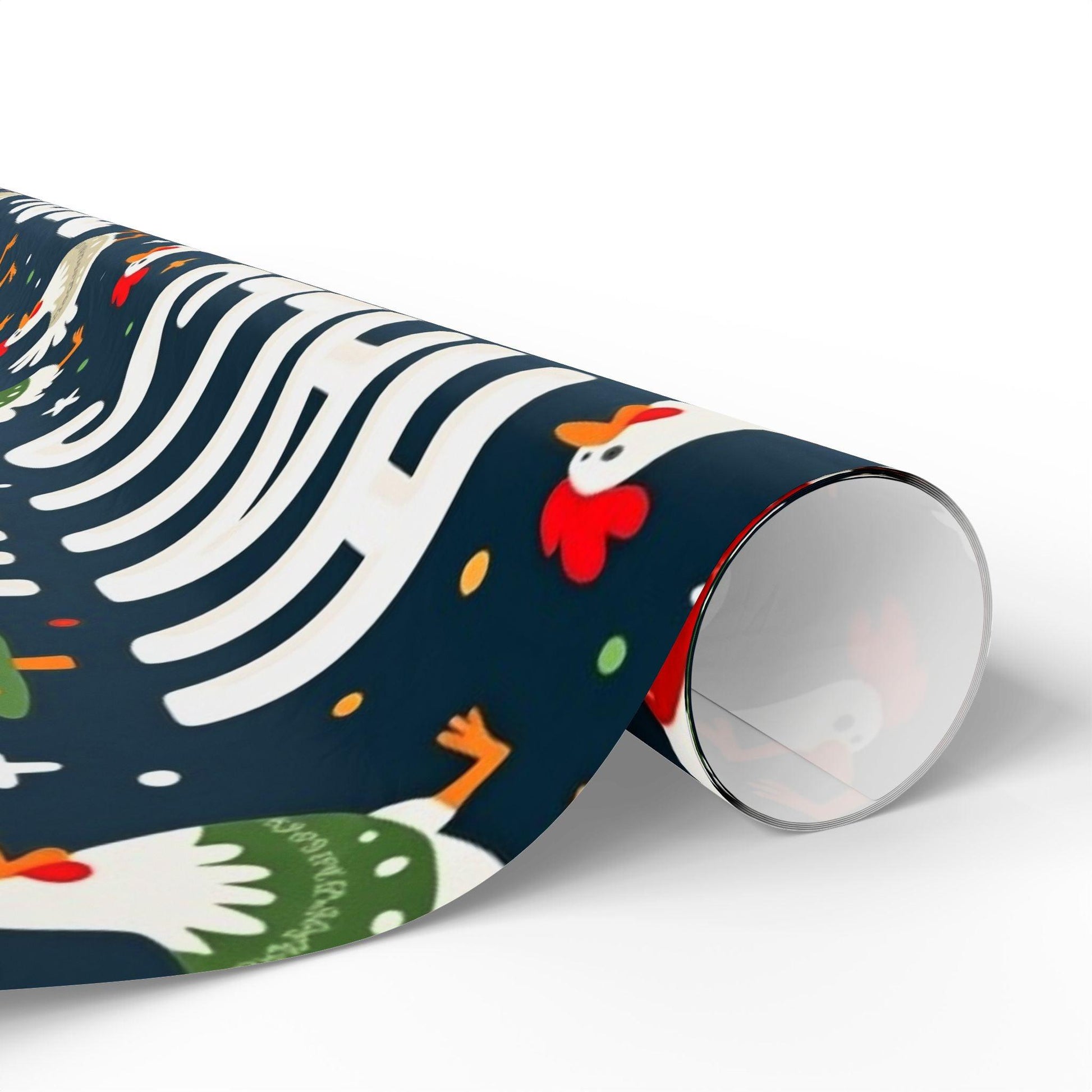 Peck the Halls Christmas Wrapping Papers Fun Gift Wrap - Even Keel LLC