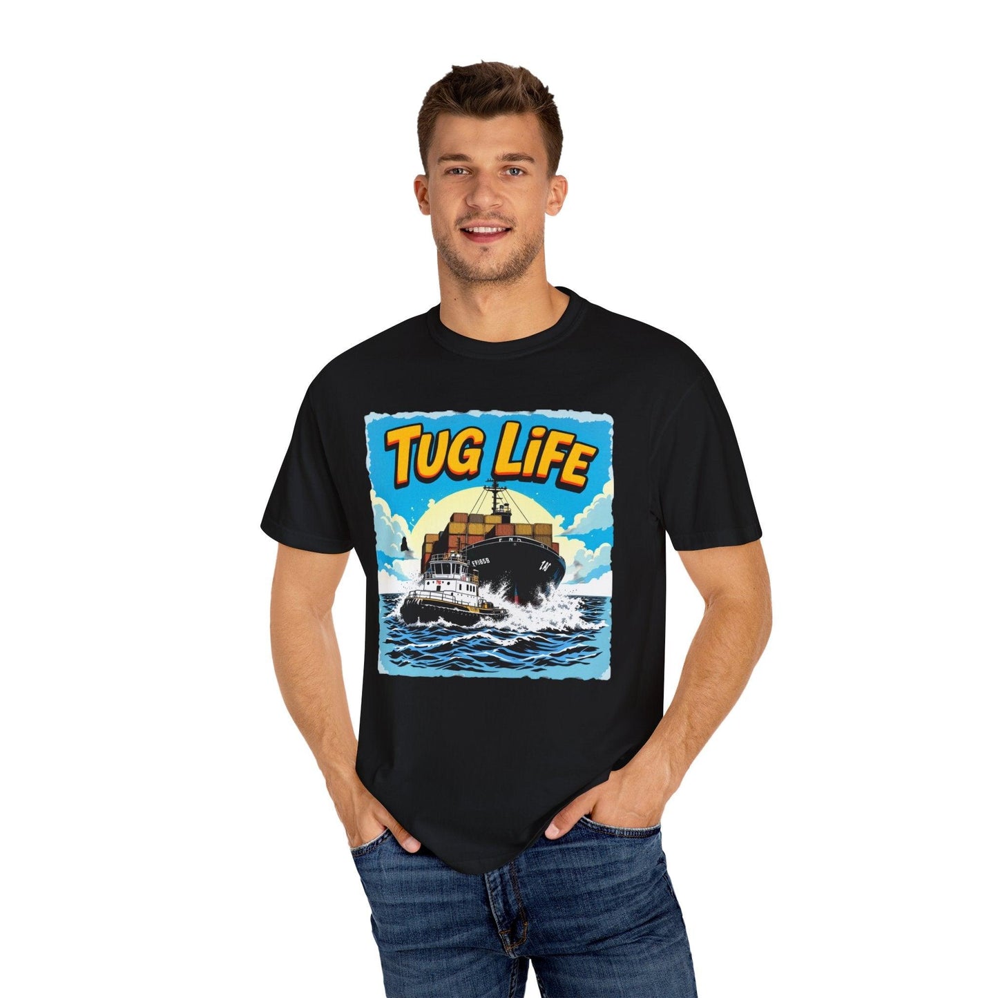 Tug Life T-Shirt for Marine Enthusiasts and Boat Lovers - Even Keel LLC