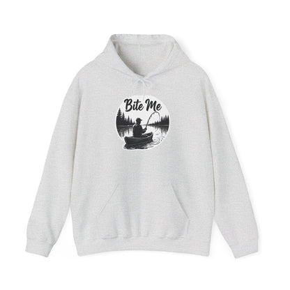 Fishing "Bite Me" Hooded Sweatshirt for Cold Days - Even Keel LLC