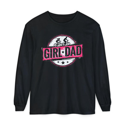 Girl Dad Long Sleeve T-Shirt for Proud Fathers of Daughters - Even Keel LLC