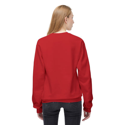 Santa With His Chicks Fleece Crewneck Sweatshirt for Adults - Even Keel LLC