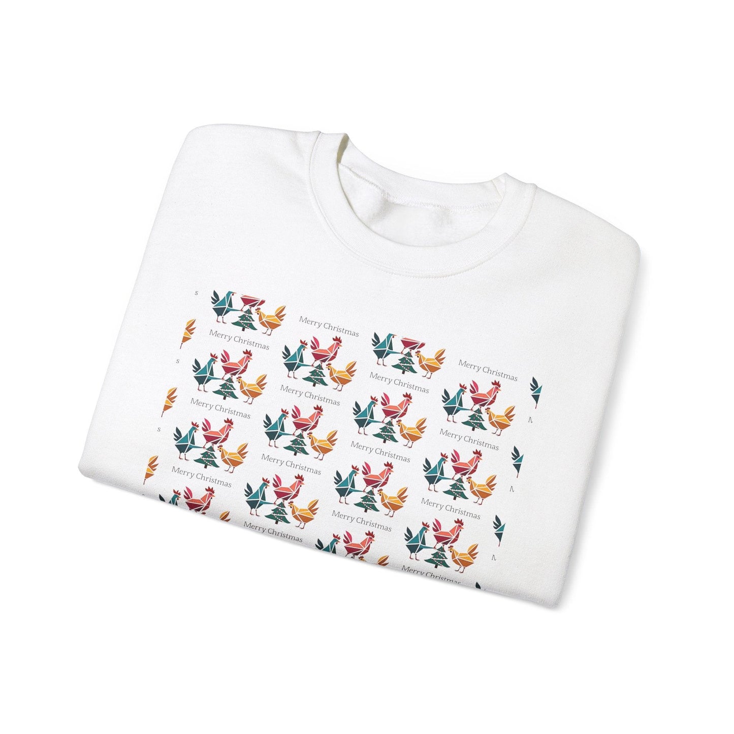 Ugly Christmas Chicken Crewneck Sweatshirt for Comfort - Even Keel LLC