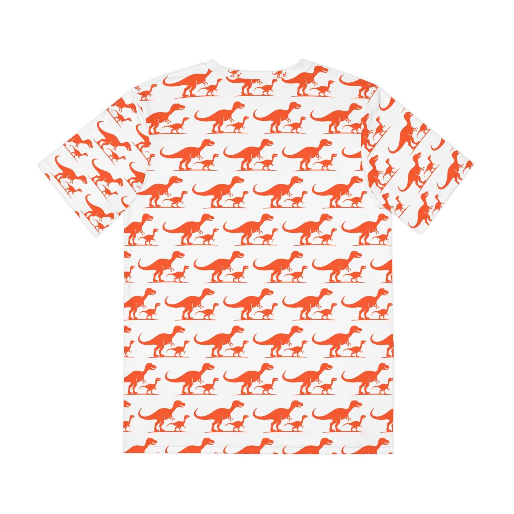 Men's Tee - T-Rex Orange Dinosaur Shirt for Fun Style - Even Keel LLC