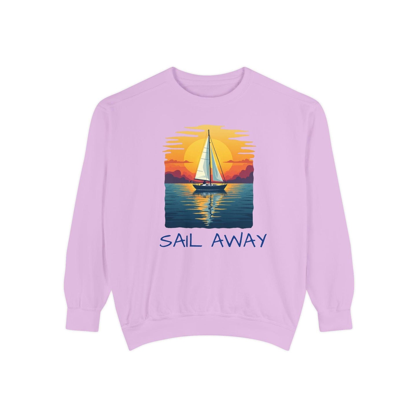 Sunset Sail Away Sweatshirt for Beach Lovers and Relaxation - Even Keel LLC