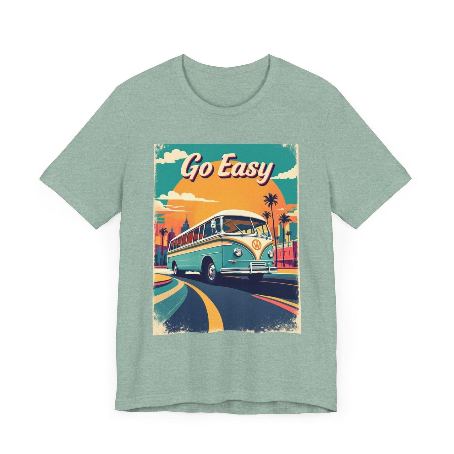 Retro 'Go Easy' Unisex Jersey Tee - Vintage Summer Shirt - Even Keel LLC