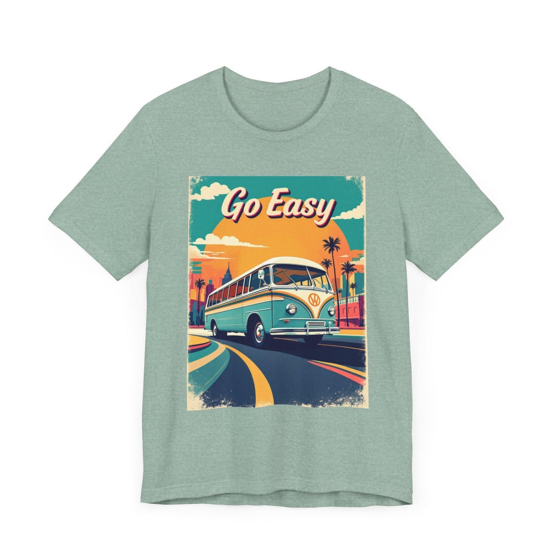 Retro 'Go Easy' Unisex Jersey Tee - Vintage Summer Shirt - Even Keel LLC