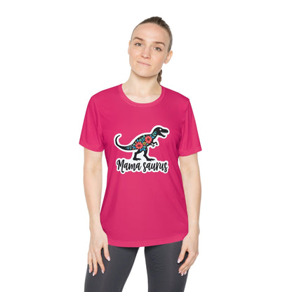 Sport-Tek Quick Dry Tee Shirt - Mama Saurus Rex Style - Even Keel LLC