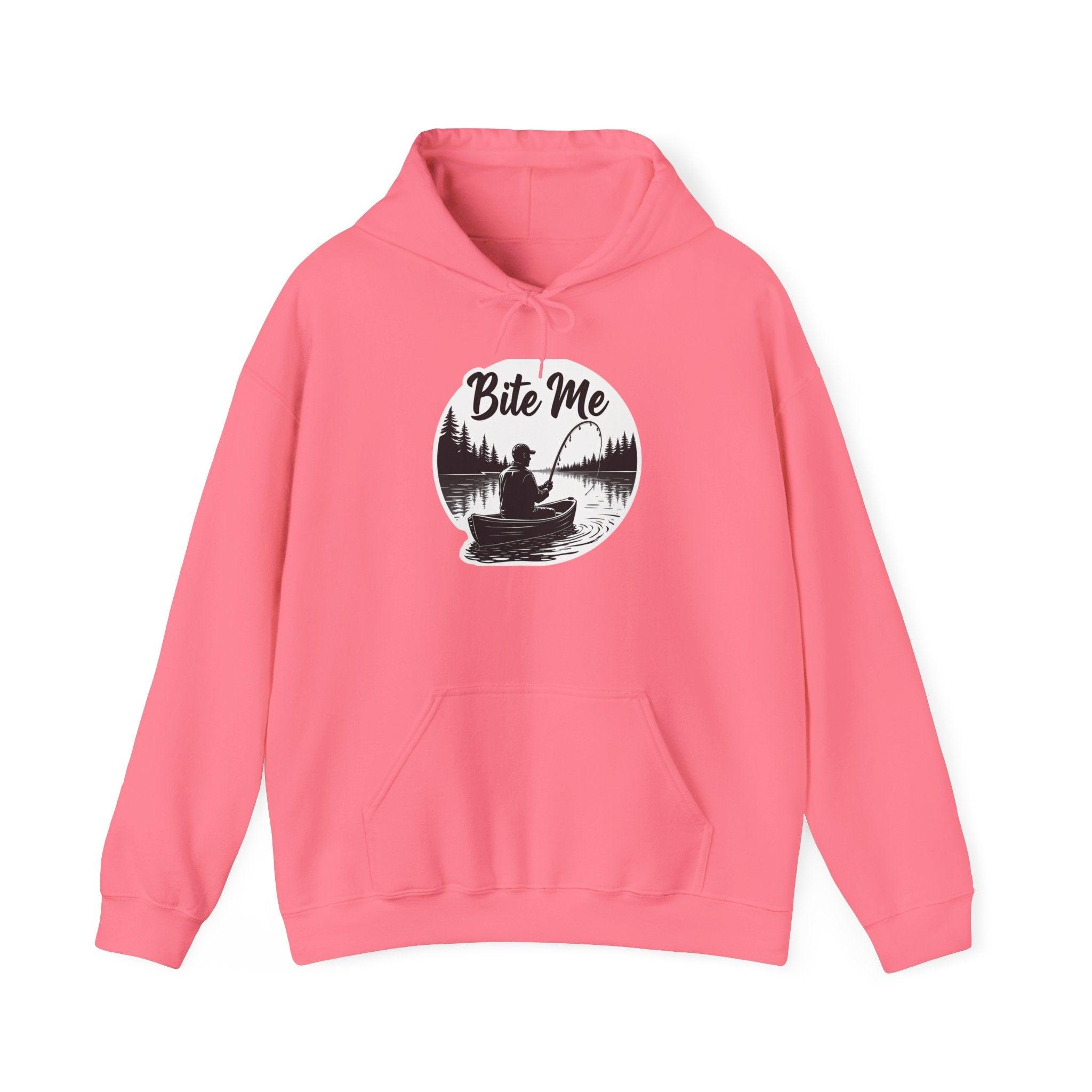 Fishing "Bite Me" Hooded Sweatshirt for Cold Days - Even Keel LLC