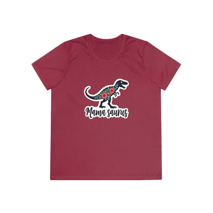 Sport-Tek Quick Dry Tee Shirt - Mama Saurus Rex Style.