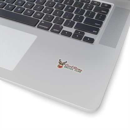 Cool Moms Reindeer Version Sticker for Holiday Decor - Even Keel LLC