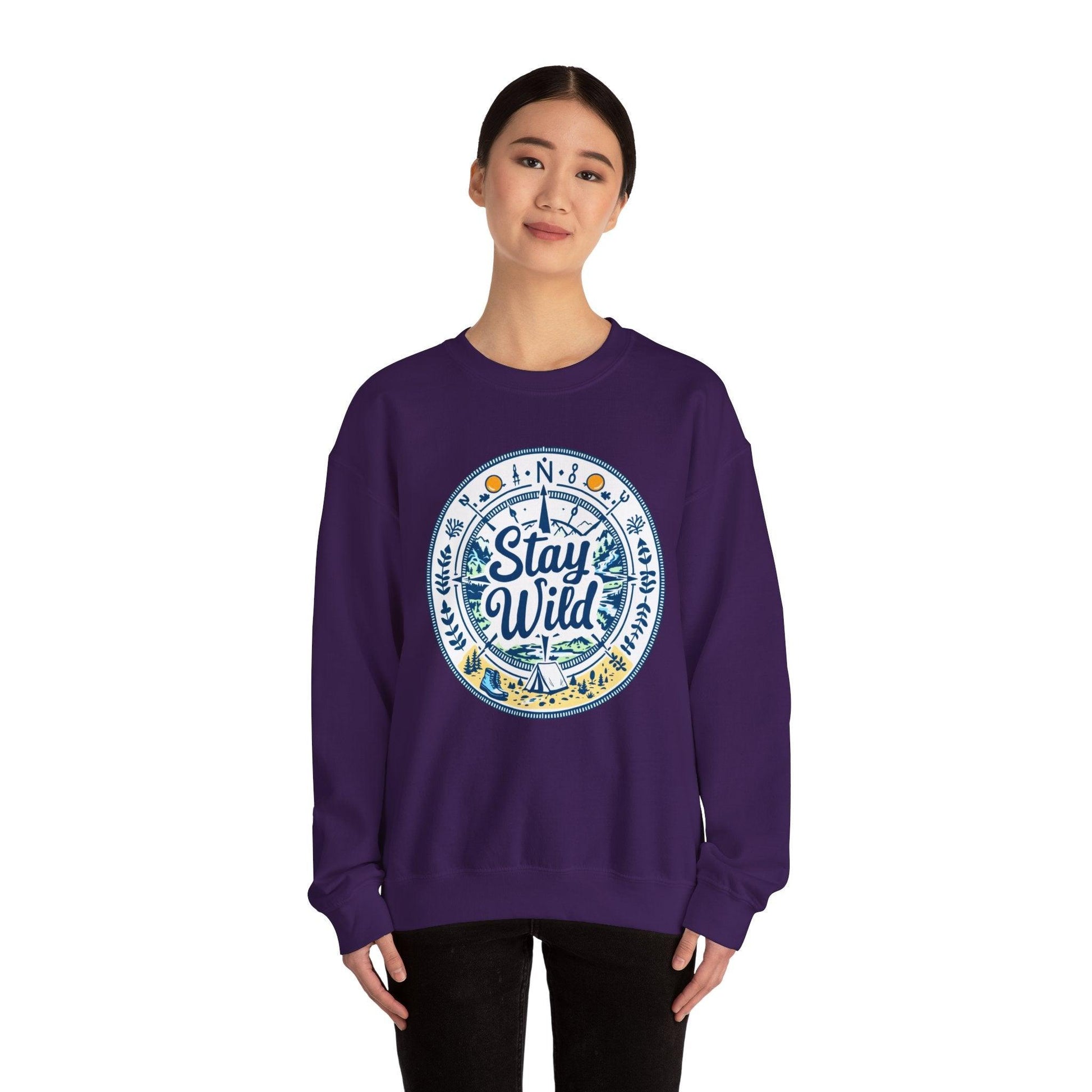 Stay Wild - Nature Explorer Sweatshirt for Outdoor Lovers - Even Keel LLC