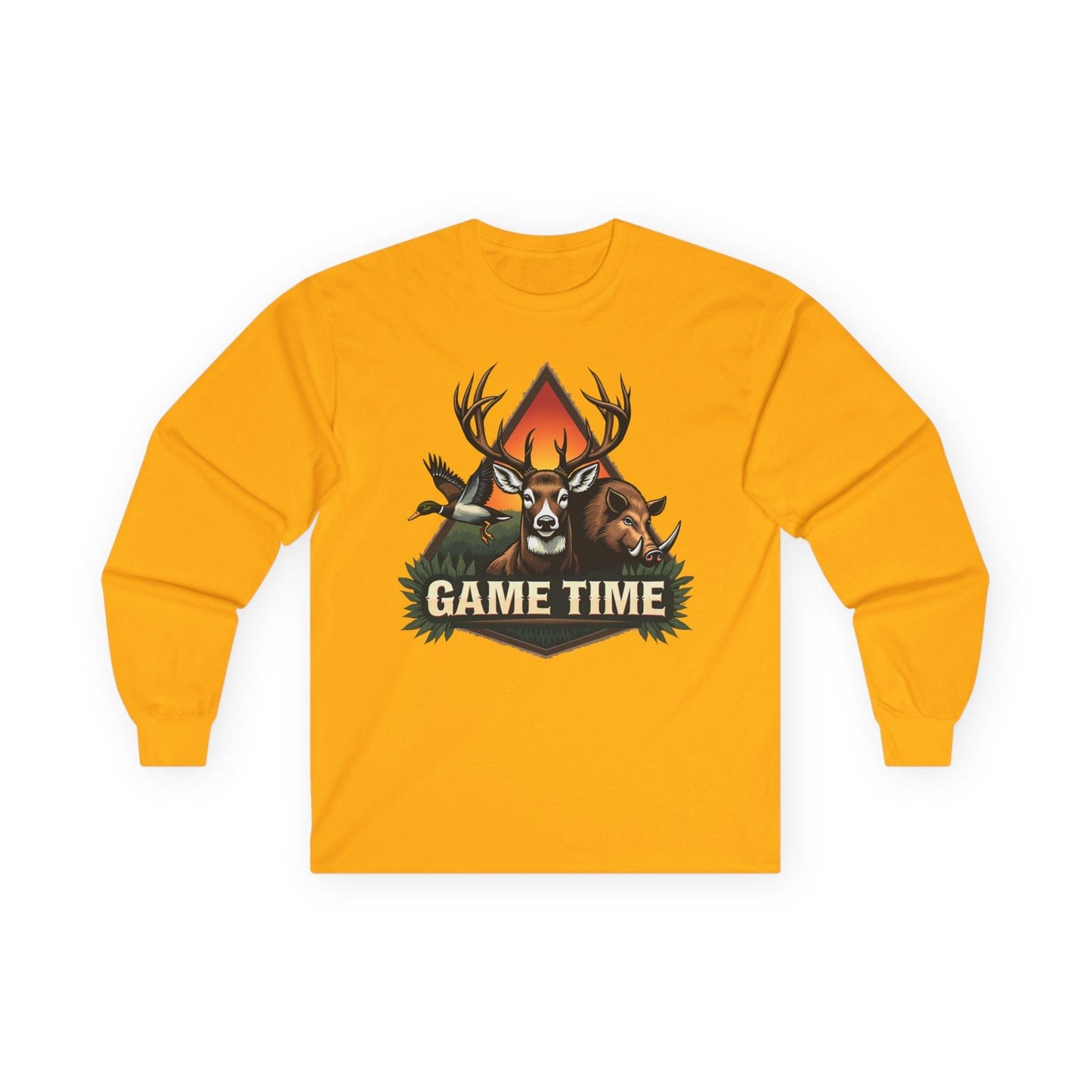 Long Sleeve Tee Game Time Trio Hunting Shirt for Outdoor Fun - Even Keel LLC