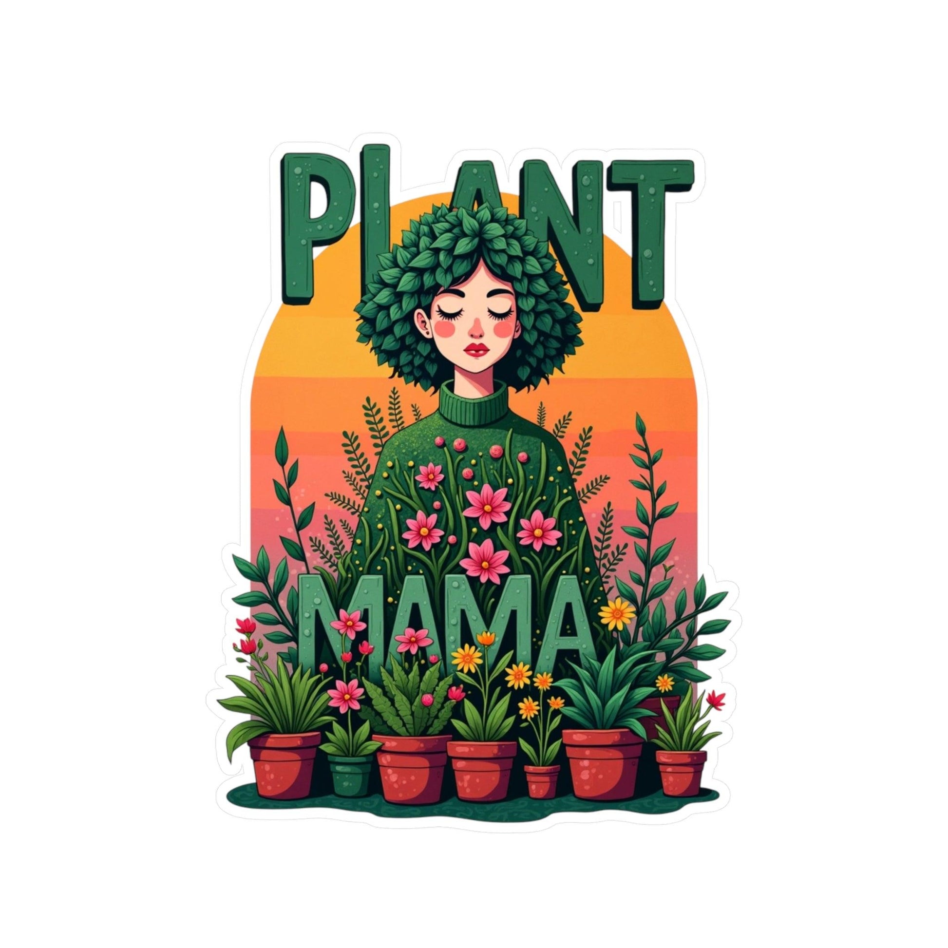 Plant Mama Decal - High Quality Vinyl Sticker Art - Even Keel LLC