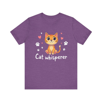 Cat Whisperer Unisex Jersey Short Sleeve Tee Cat Lover T-Shirt