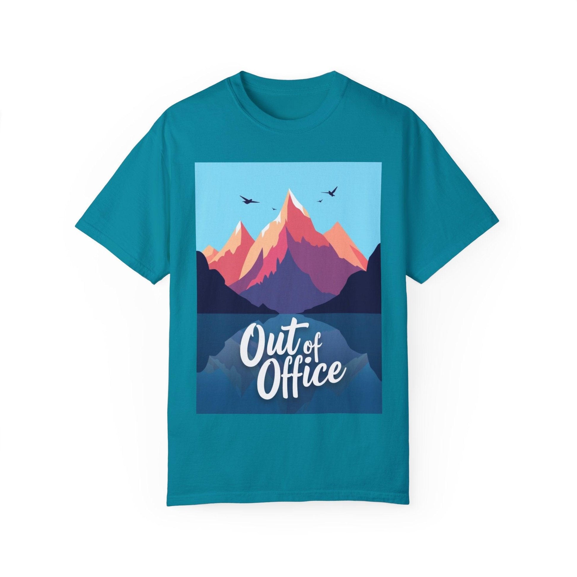 Hiking Or Skiing Mountains Out Of Office Unisex T-shirt - Even Keel LLC