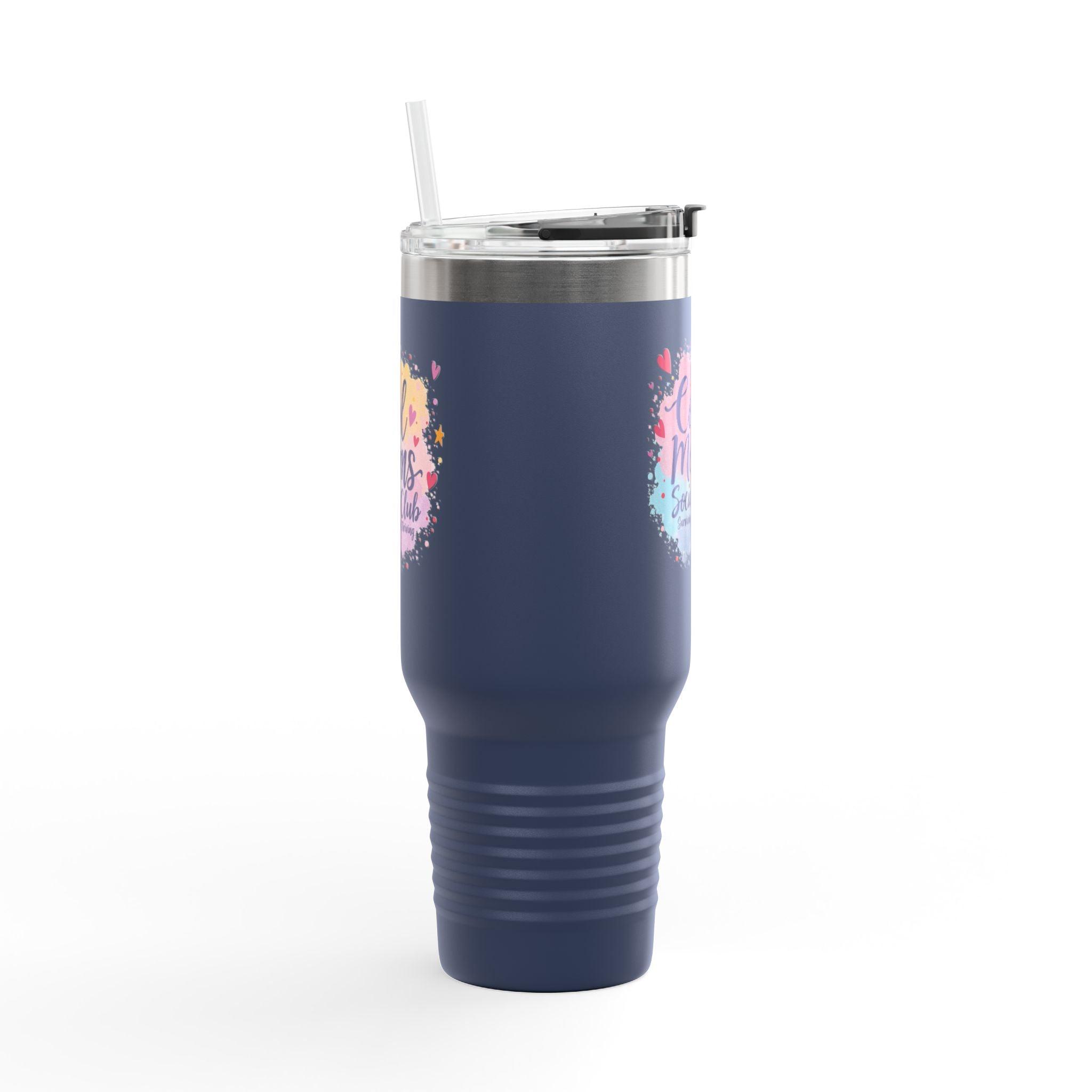 40oz Insulated Travel Mug - Cool Moms Social Club Design - Even Keel LLC