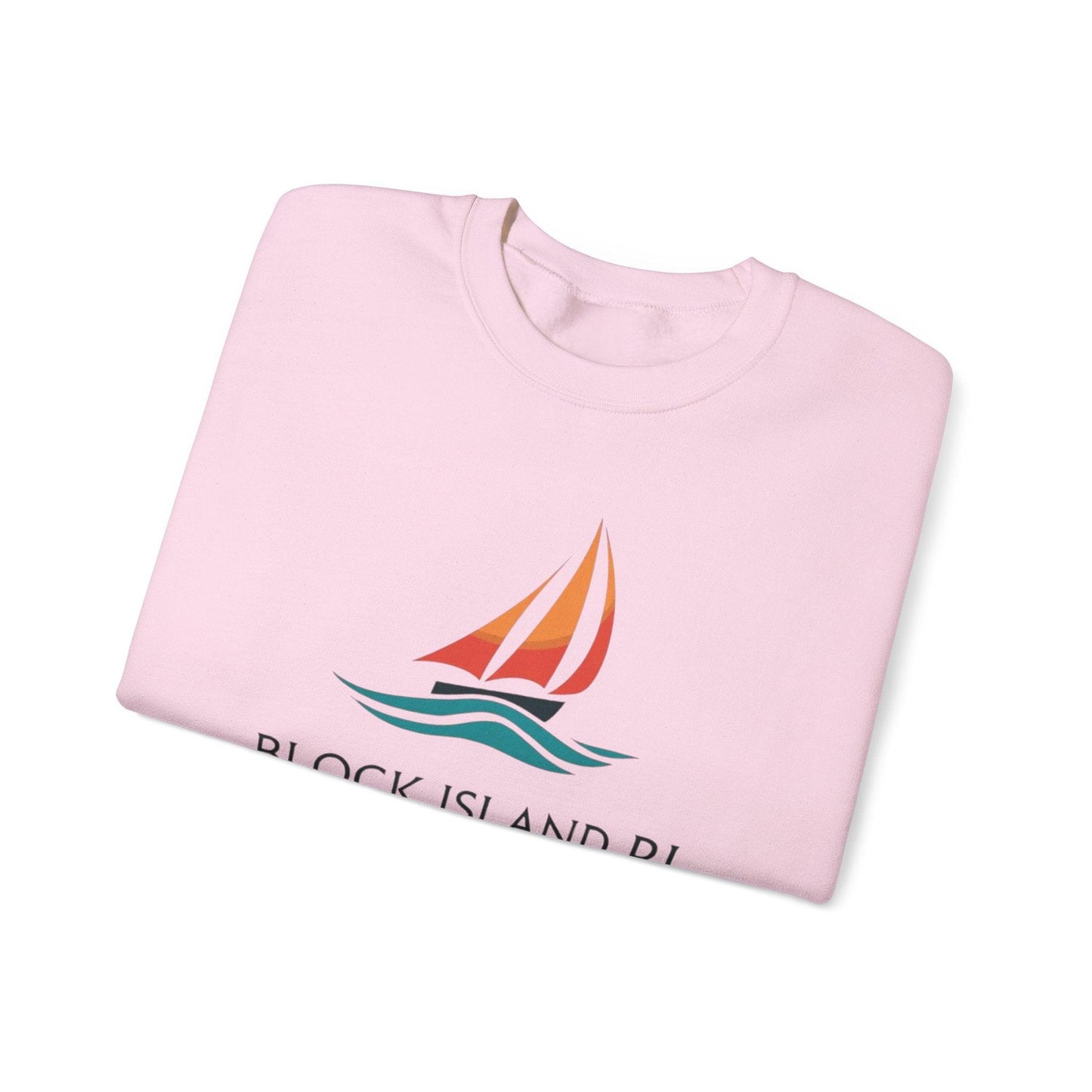 Unisex Crewneck Sweatshirt Block Island Sailboat Design - Even Keel LLC