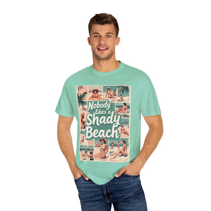 Retro Beach T-Shirt - Nobody Likes a Shady Beach Tee - Even Keel LLC