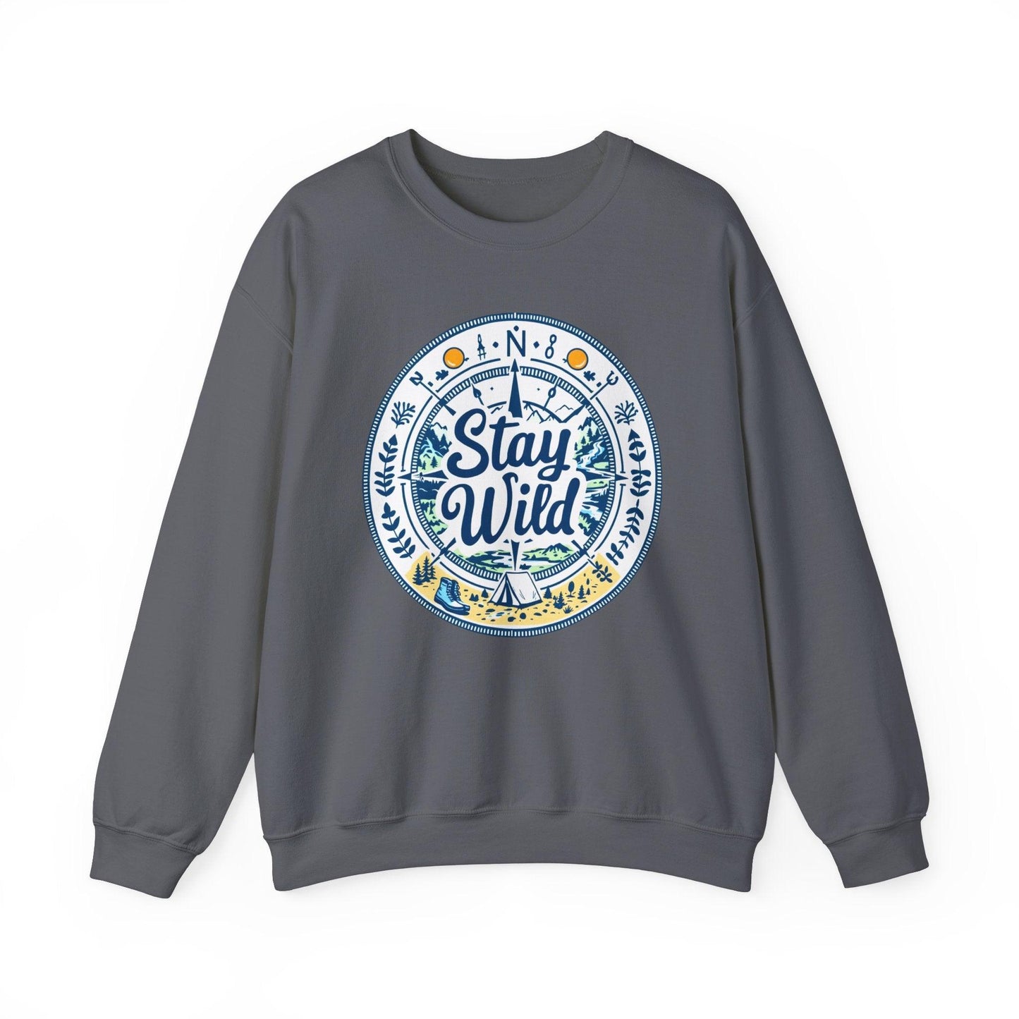 Stay Wild - Nature Explorer Sweatshirt for Outdoor Lovers - Even Keel LLC