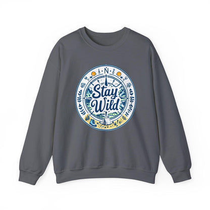 Stay Wild - Nature Explorer Sweatshirt for Outdoor Lovers - Even Keel LLC