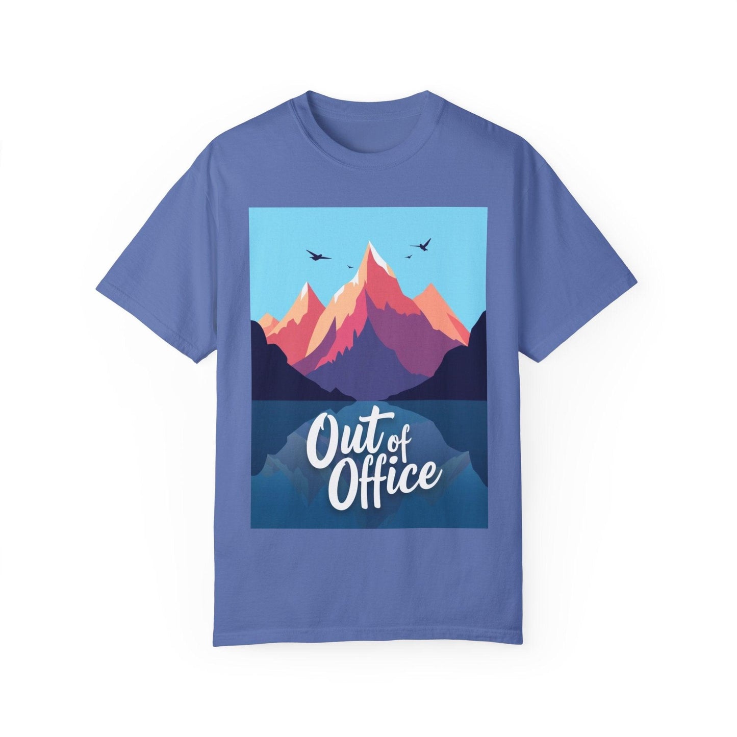 Hiking Or Skiing Mountains Out Of Office Unisex T-shirt - Even Keel LLC