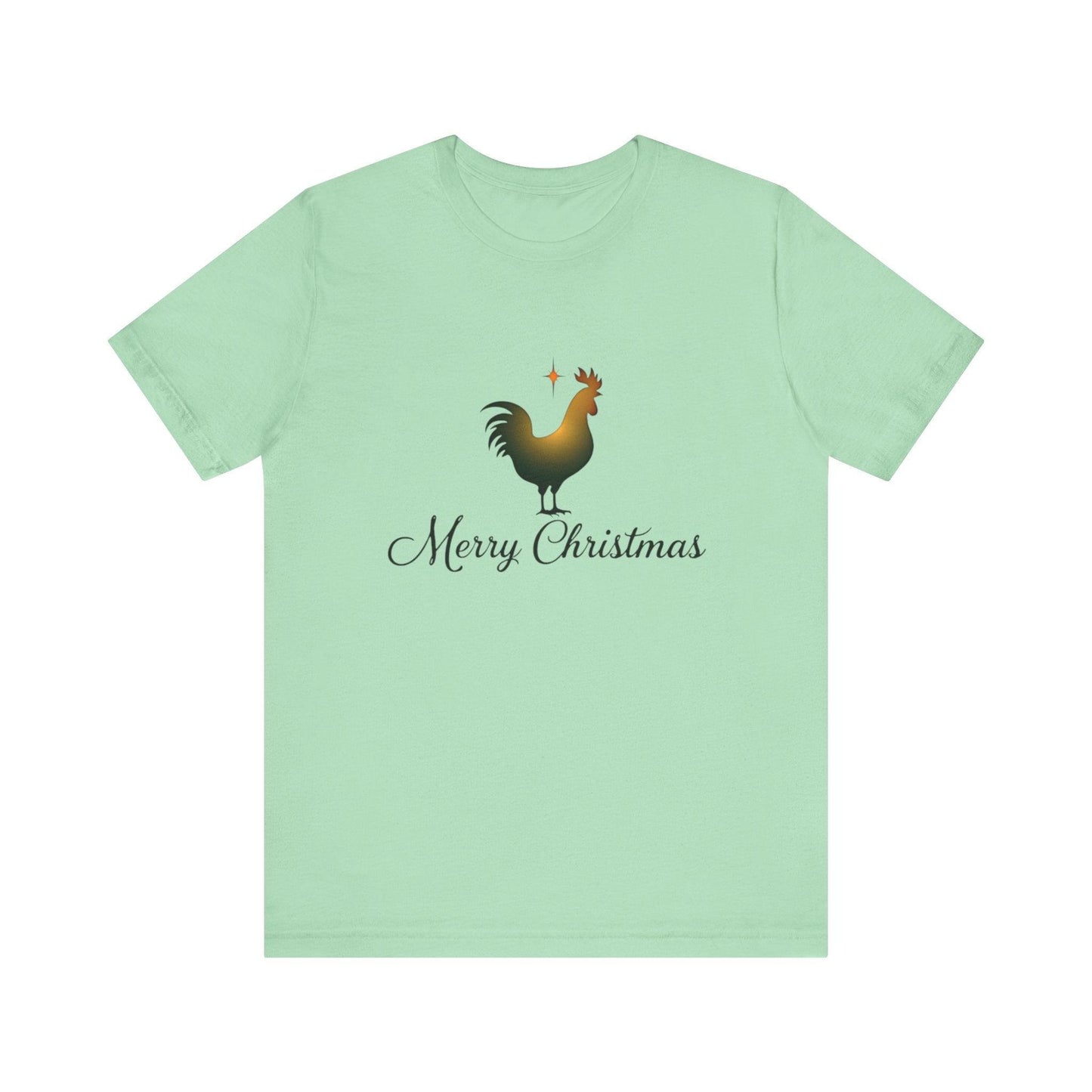 Christmas Chicken Short Sleeve Tee for Festive Fun Fashion - Even Keel LLC