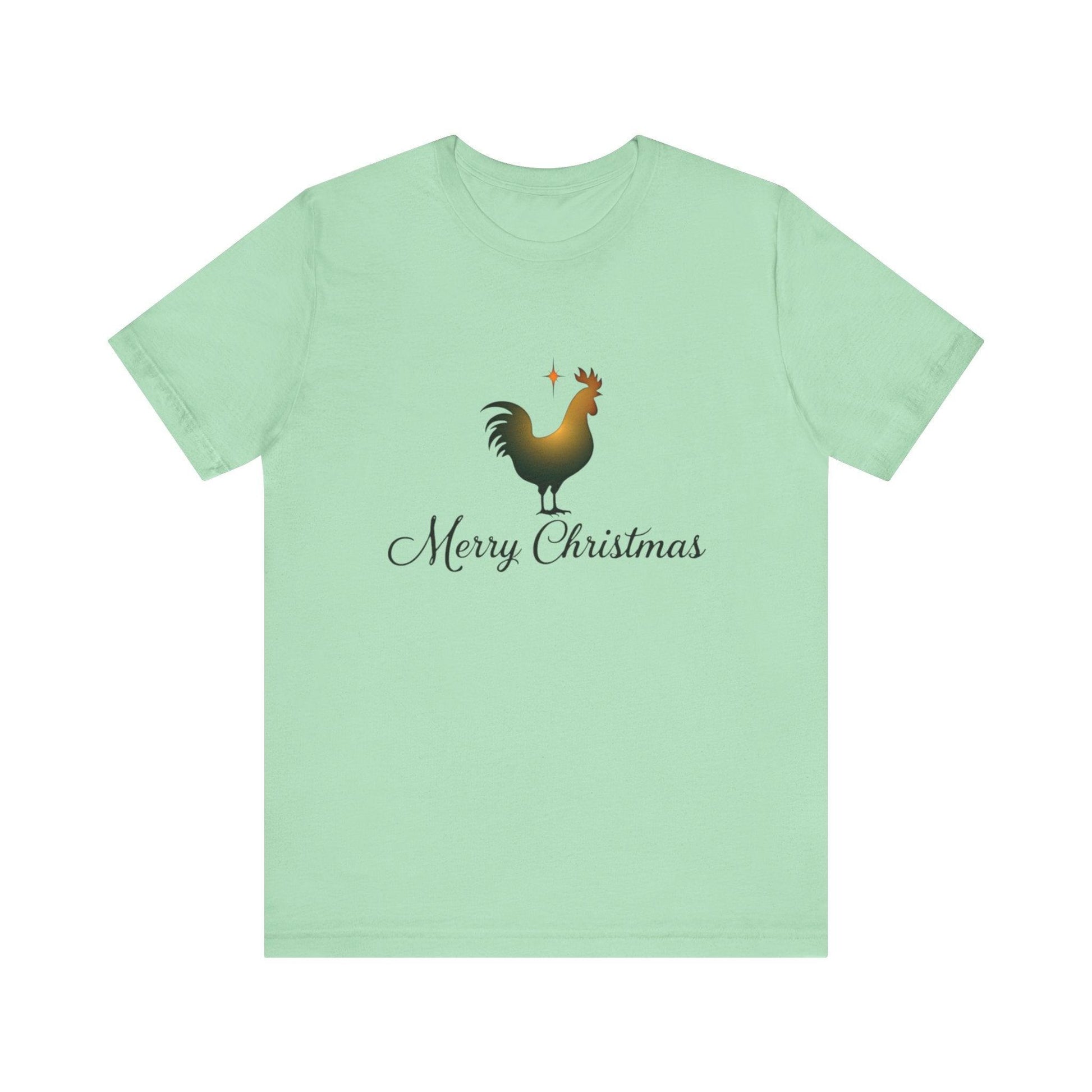 Christmas Chicken Short Sleeve Tee for Festive Fun Fashion - Even Keel LLC