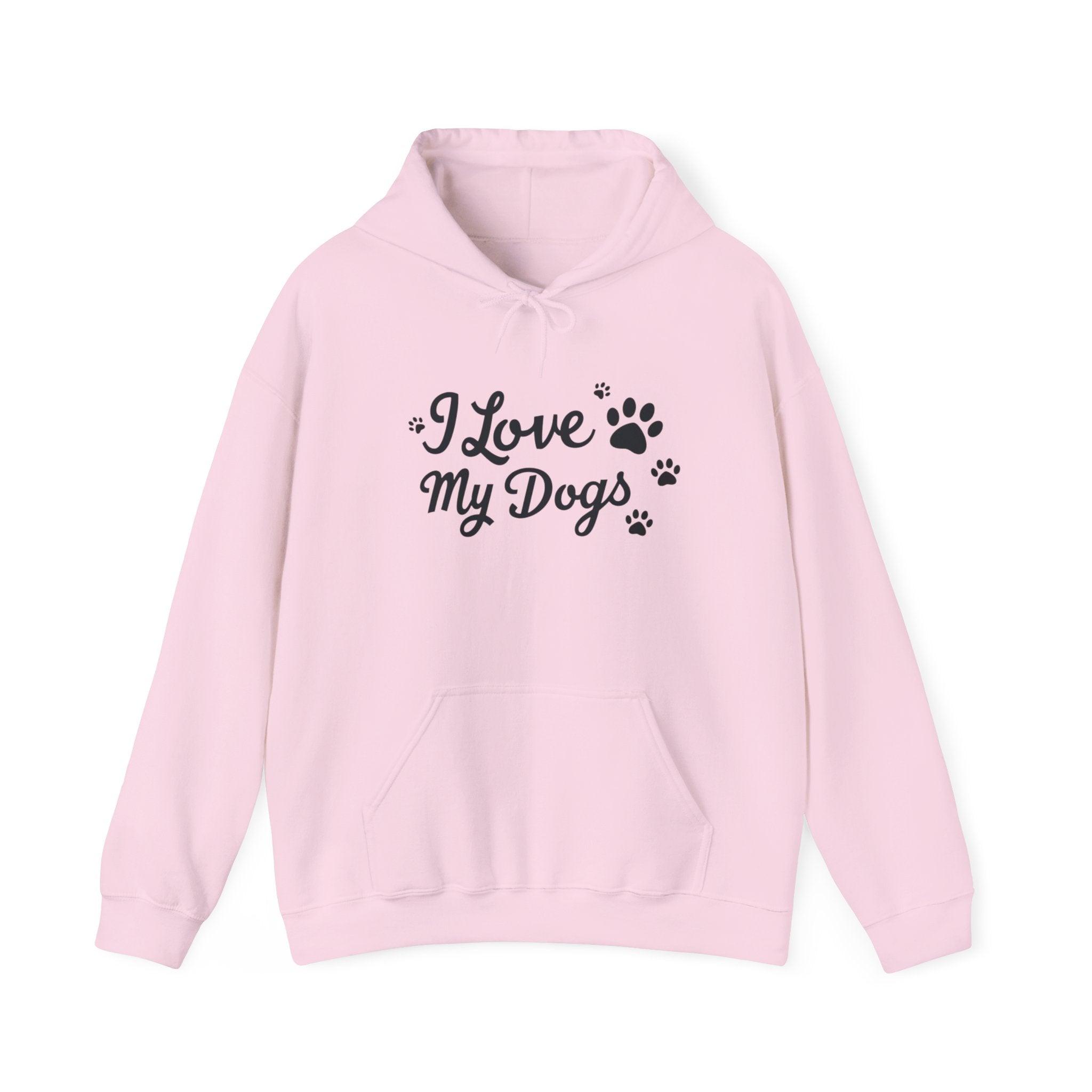 Dog Lover Hoodie - I Love My Dogs Design for Pet Lovers - Even Keel LLC