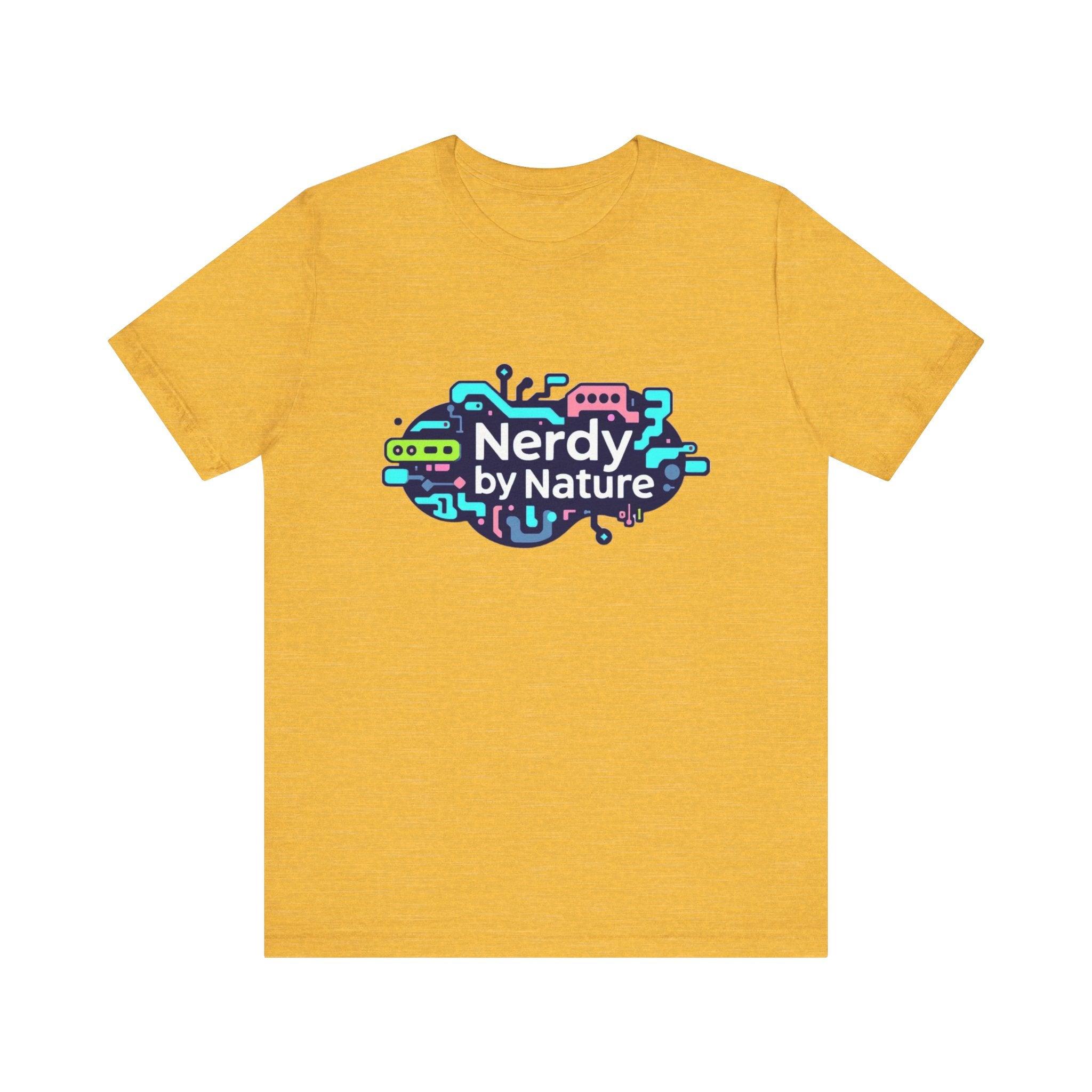 Nerdy by Nature Unisex Tee - Fun Geeky Graphic T-Shirt for Casual Wear - Even Keel LLC