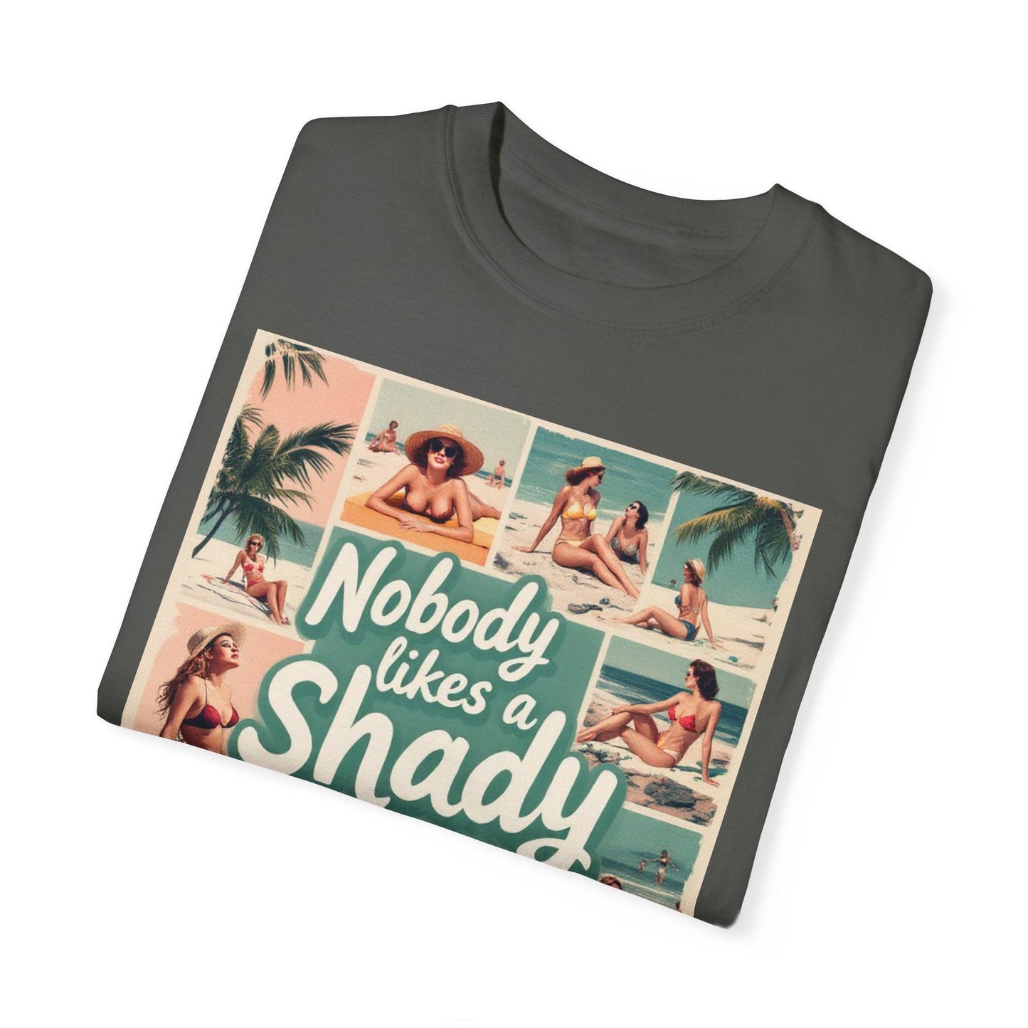 Retro Beach T-Shirt - Nobody Likes a Shady Beach Tee - Even Keel LLC