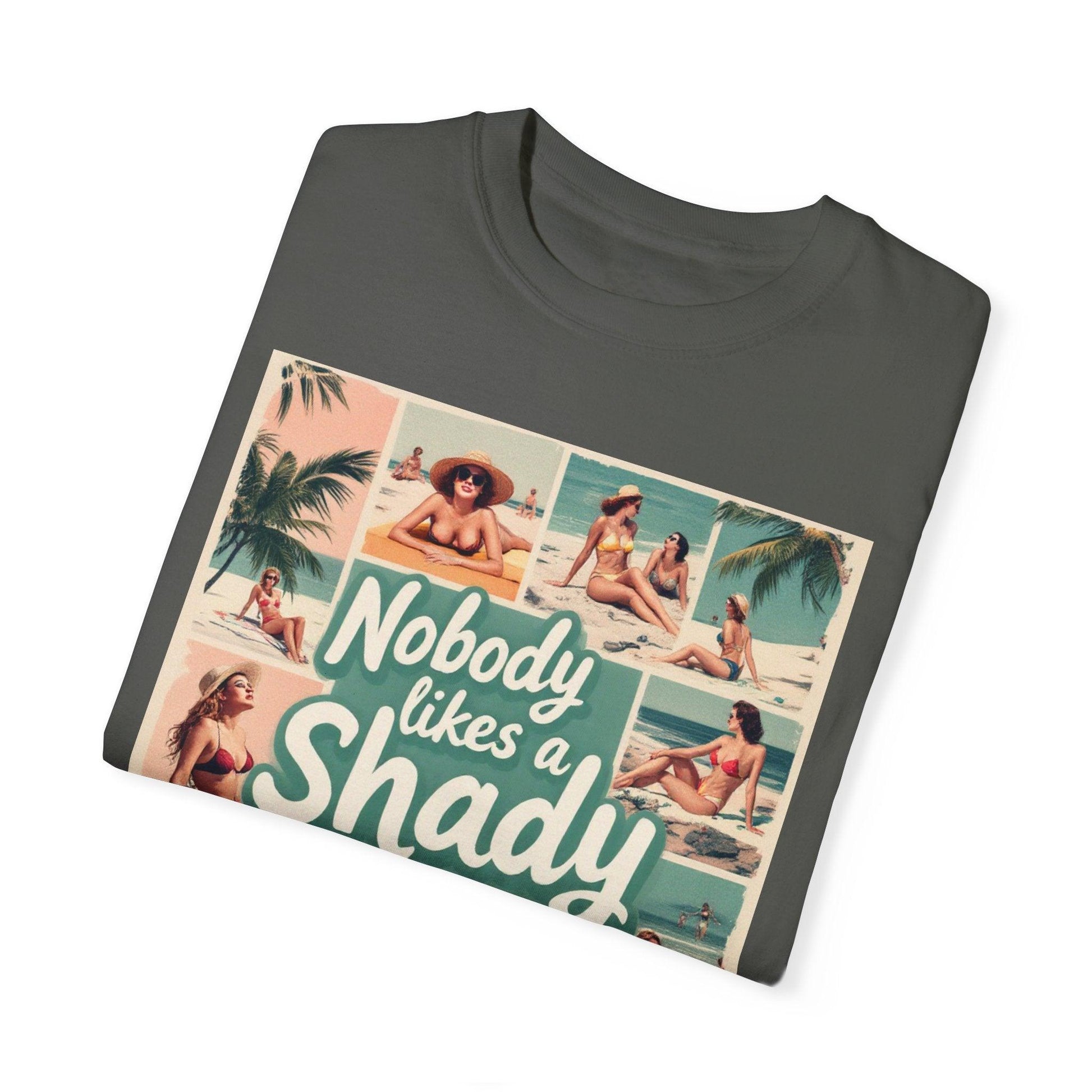 Retro Beach T-Shirt - Nobody Likes a Shady Beach Tee - Even Keel LLC