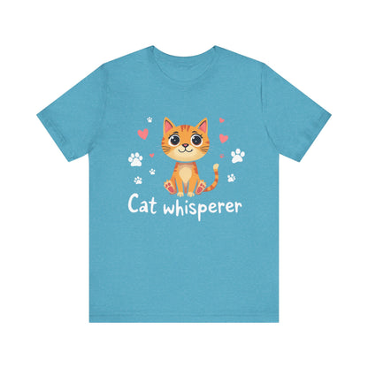 Cat Whisperer Unisex Jersey Short Sleeve Tee Cat Lover T-Shirt