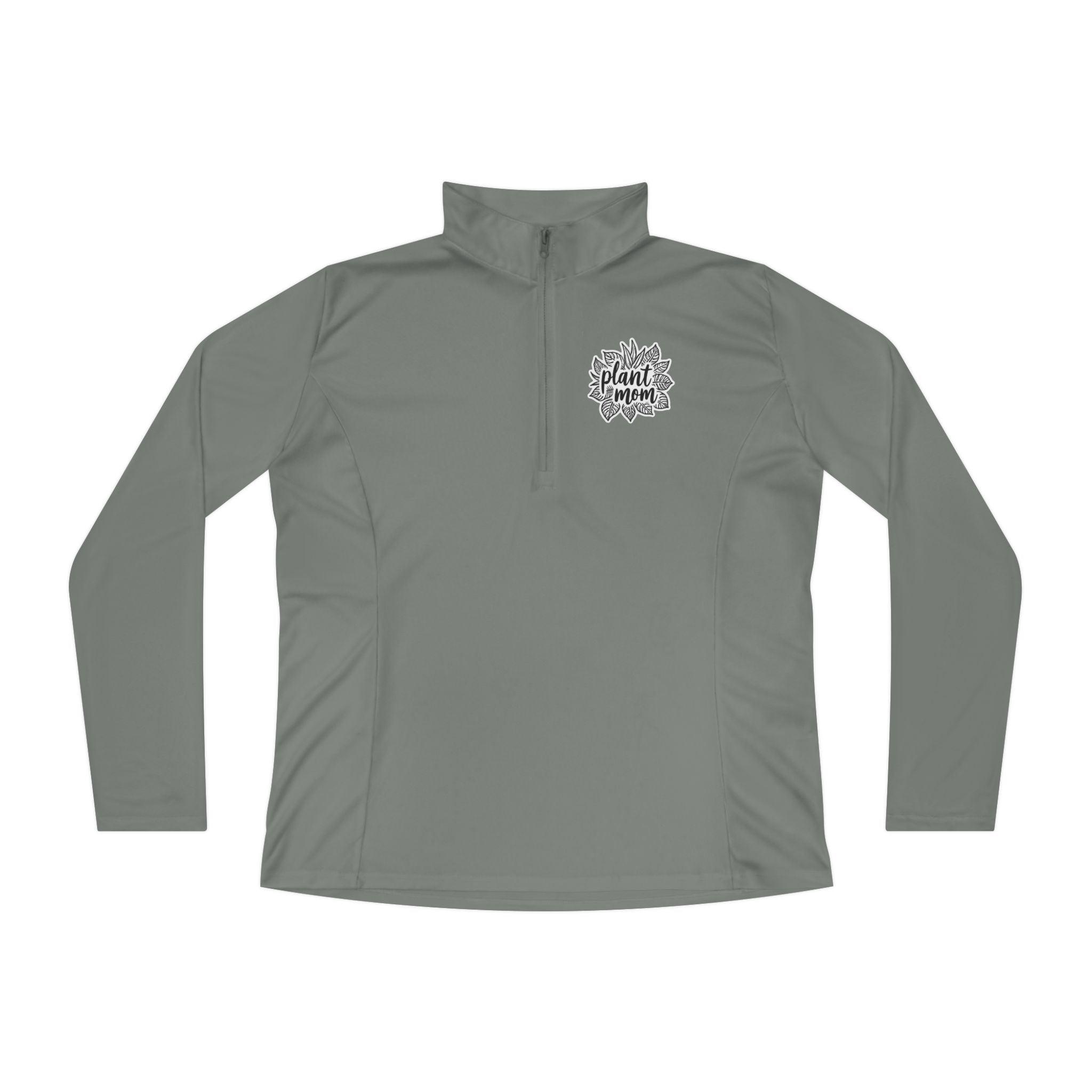 Plant Mom Quarter-Zip Pullover for Stylish Plant Lovers - Even Keel LLC