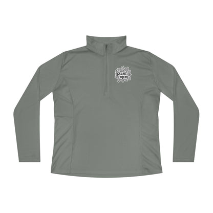 Plant Mom Quarter-Zip Pullover for Stylish Plant Lovers - Even Keel LLC