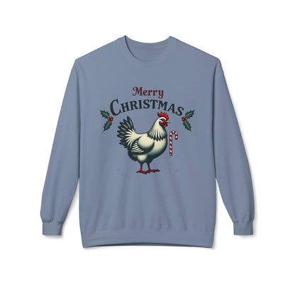 Mistoe Chicken Fleece Crewneck Sweatshirt for Cozy Comfort - Even Keel LLC