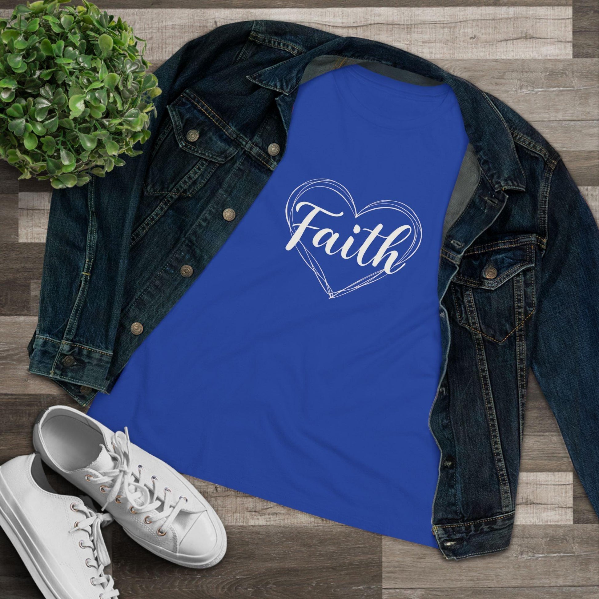 Faith Women's Tee - Positive Cotton T-Shirt for Everyday Wear - Even Keel LLC