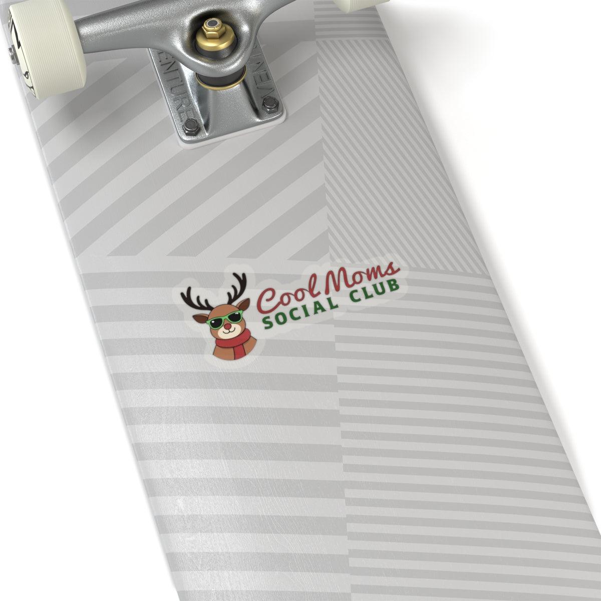 Cool Moms Reindeer Version Sticker for Holiday Decor - Even Keel LLC