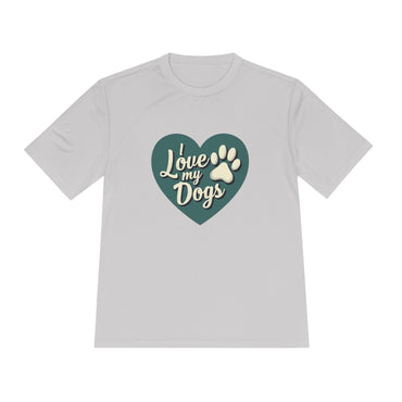 Moisture Wicking Tee - I Love My Dog Quick Dry Shirt - Even Keel LLC