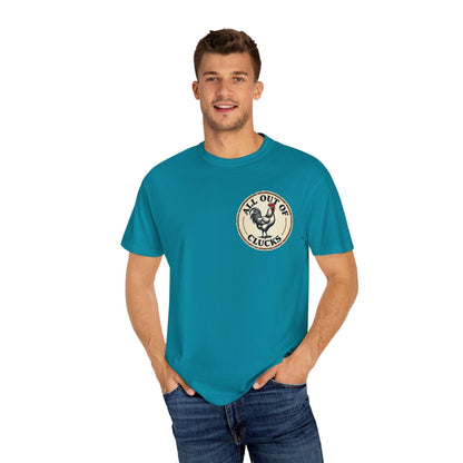 Funny All Out of Clucks Men's T-shirt for Casual Wear - Even Keel LLC