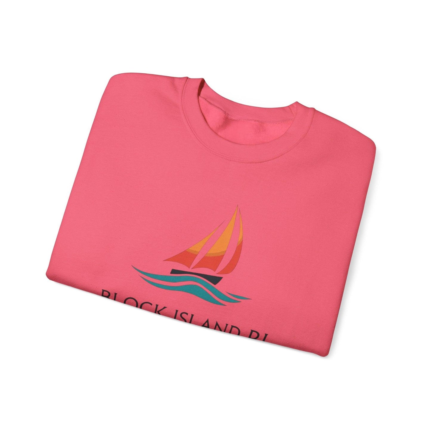 Unisex Crewneck Sweatshirt Block Island Sailboat Design - Even Keel LLC