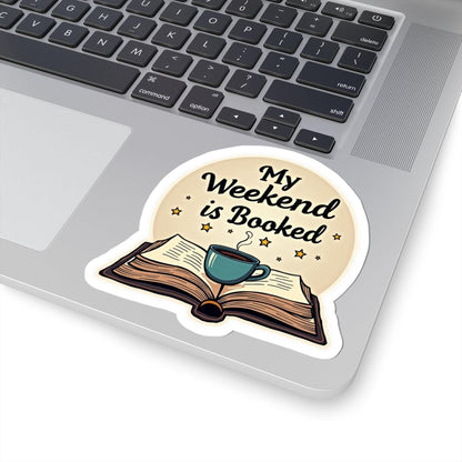 Bookworm Kiss-Cut Sticker for Book Lovers and Readers - Even Keel LLC