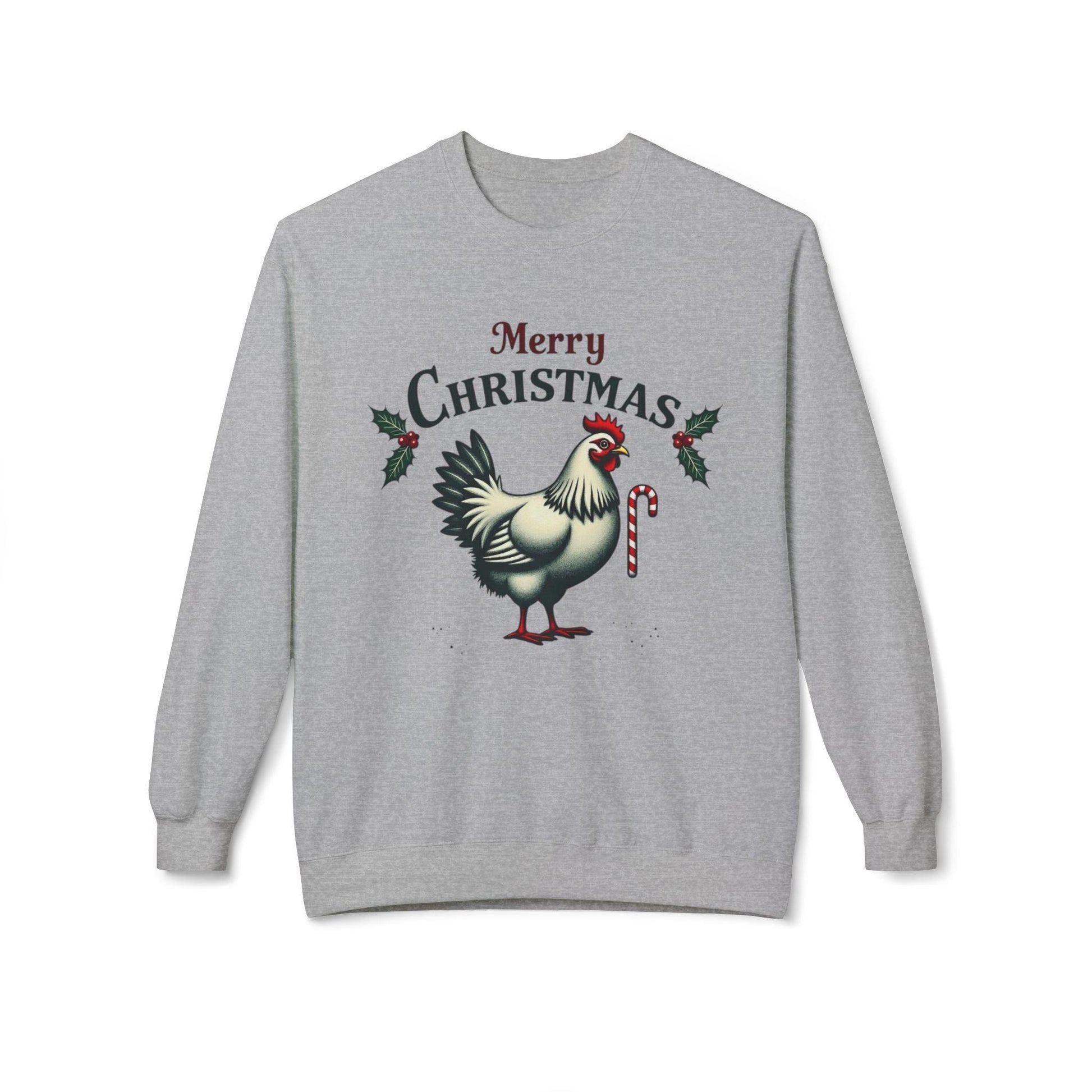 Mistoe Chicken Fleece Crewneck Sweatshirt for Cozy Comfort - Even Keel LLC